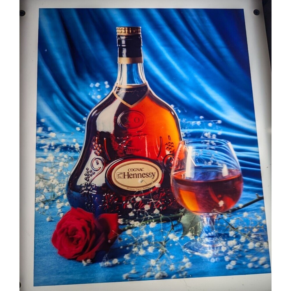 Hennessey Cognac Advertising Photo Print 8"‎ x 10" Transparent Lenticular 3D 3-D